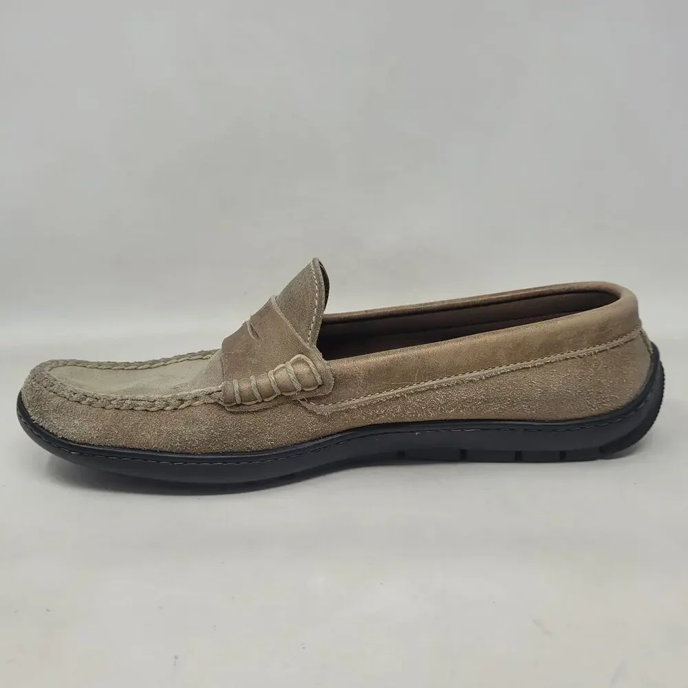 Alden Cape Cod Collection Loafers 9.5W Beige Suede Leather Casual Slip On Preppy